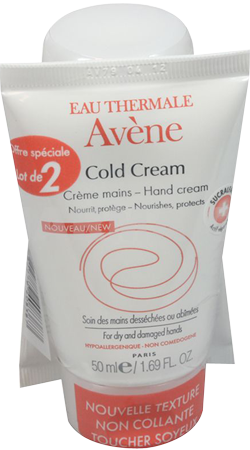 Cold creamcrème mains